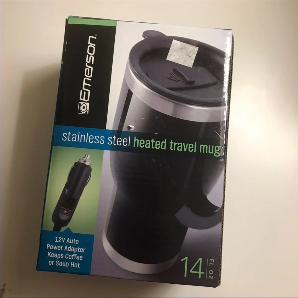 Stainless steel heated travel mug NWT